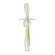 Children's silicone toothbrush with a limiter, light green